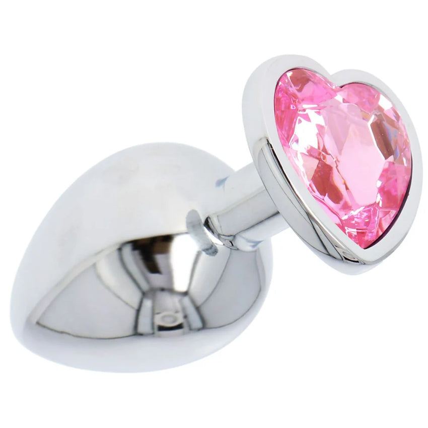 Plug Anale Heart Large Ø 4,4 cm rosa