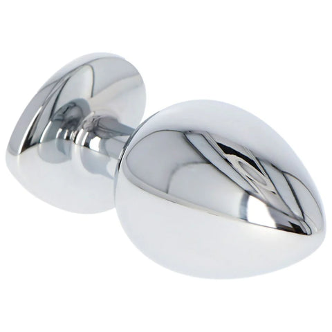 Plug Anale Heart Large Ø 4,4 cm trasparente