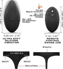 Perizoma con stimolatore Discreet Vibe