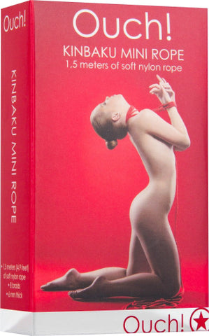 Kinbaku mini rope - 1.5 m rosso