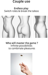 Strap On vibrante con succhia clitoride Blu