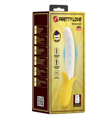 Vibratore Punto-G Banana Geek 19,5 cm × 1