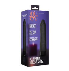 vibratore realistico nero 20cm